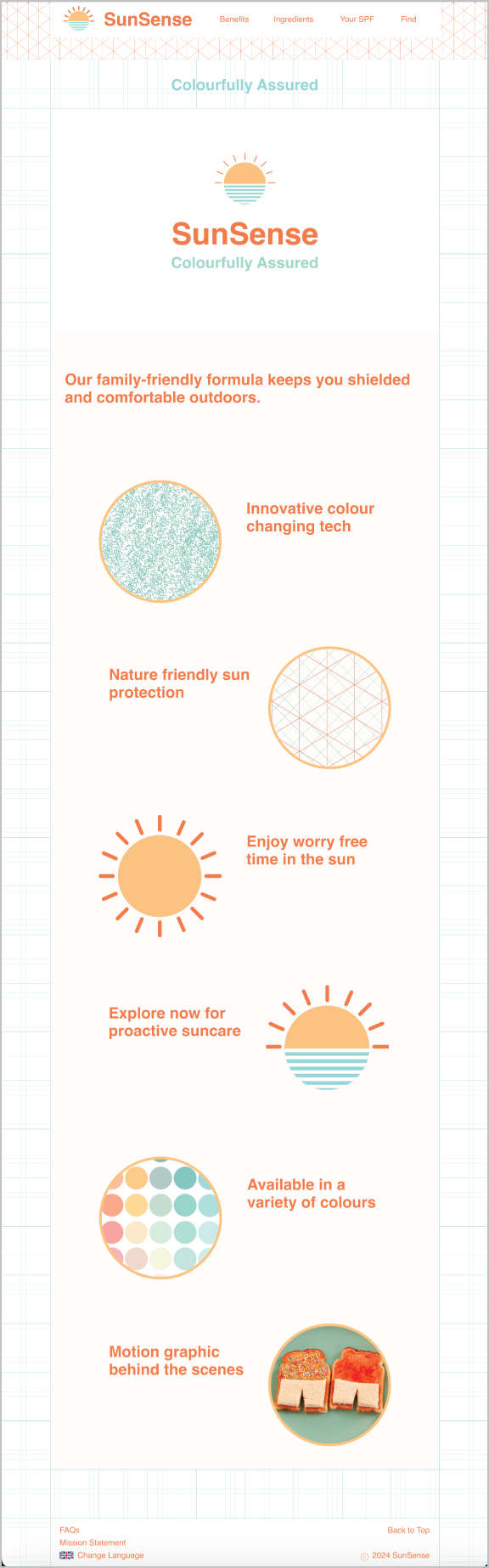 the SunSense microsite